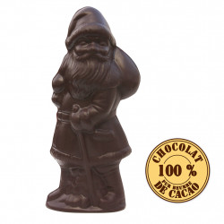 Père noël en chocolat noir